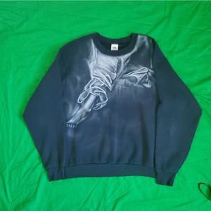Vintage Airbrushed Running Sweatshirt - Large
